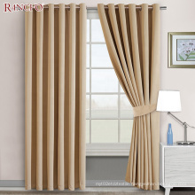Living Room Polyester Solid Color Blackout Curtains